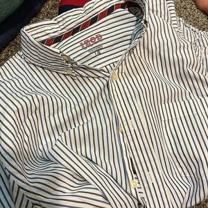 Izod Men’s Light Weight Button Down Poplin Collar Shirt 2XLT